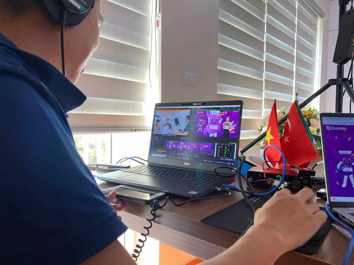 Đội quay livestream sự kiện ProMedia setup máy quay
