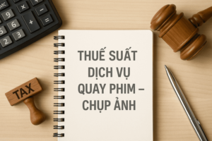 thuế suất dịch vụ quay phim chụp ảnh