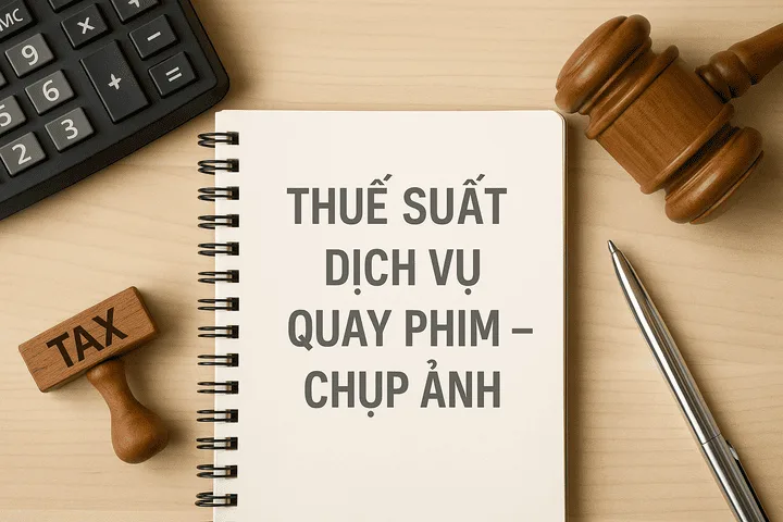 thuế suất dịch vụ quay phim chụp ảnh