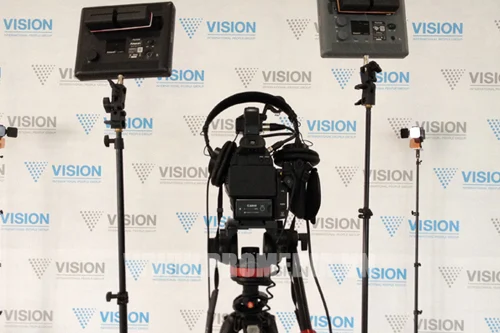 Promedia set góc quay phỏng vấn phim doanh nghiệp