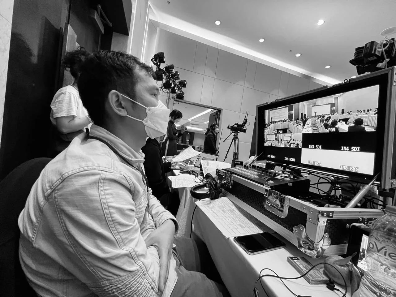 Hình ảnh hậu trường dự án Quay phim — Ảnh hậu trường ekip quay phim promedia