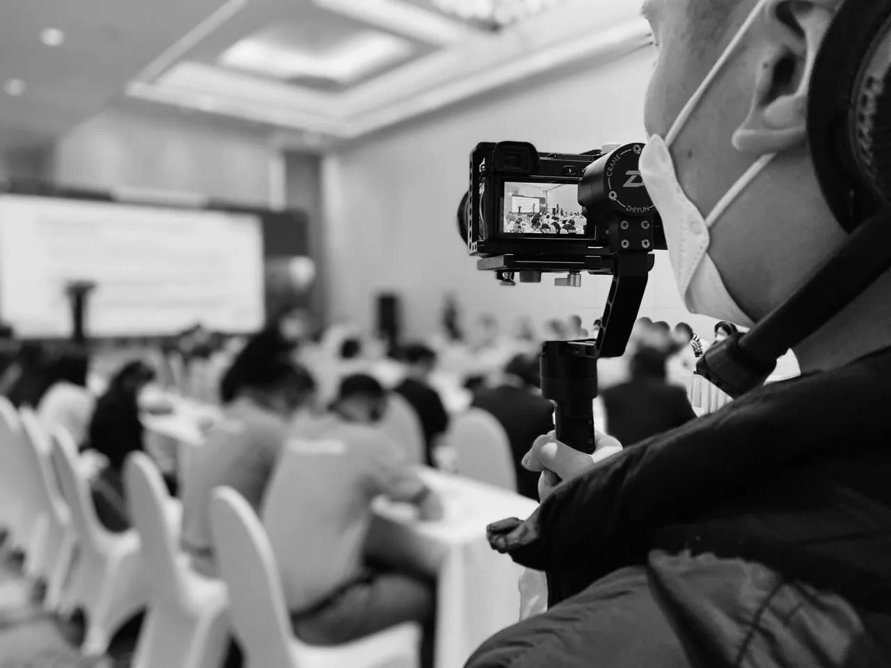 Hình ảnh hậu trường dự án Quay phim — Ảnh hậu trường ekip quay phim promedia