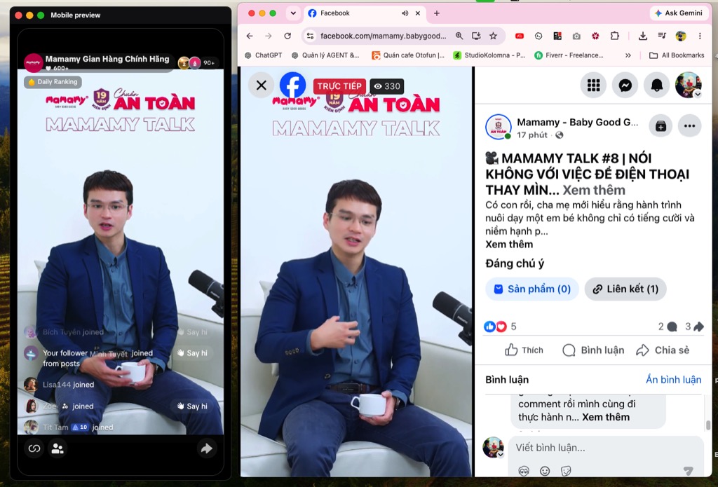 livestream đồng thời Facebook và TikTok bằng OBS