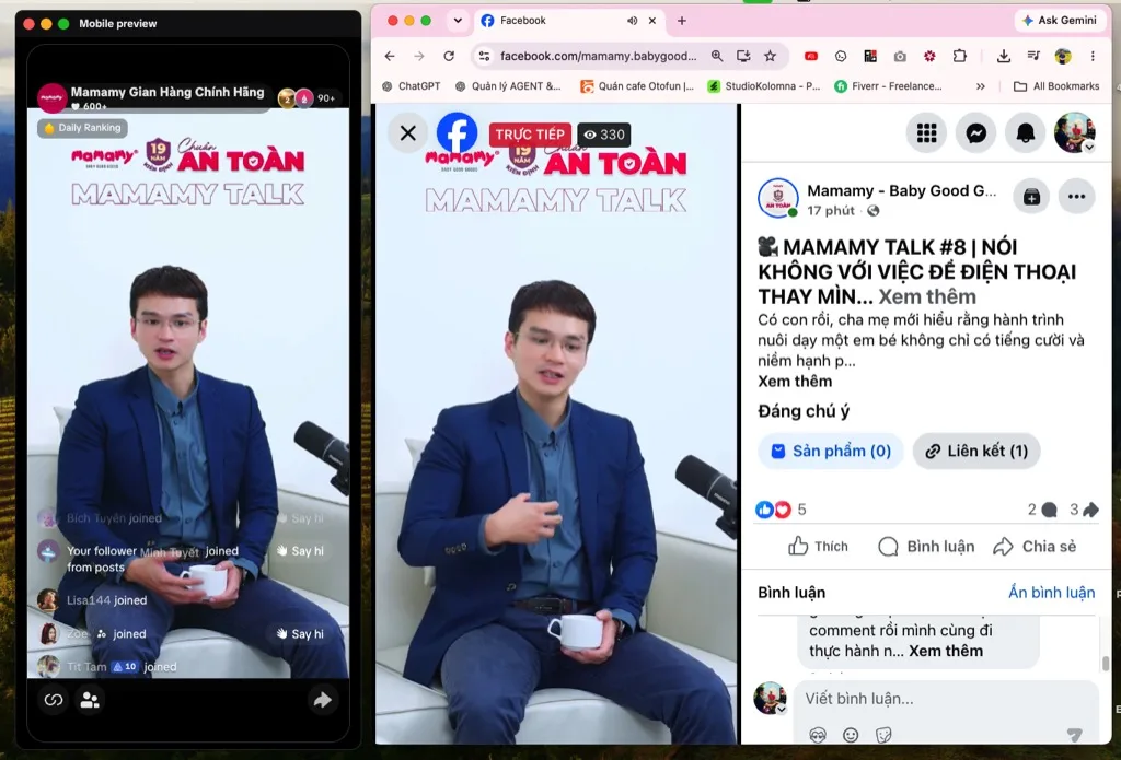 livestream đồng thời Facebook và TikTok bằng OBS